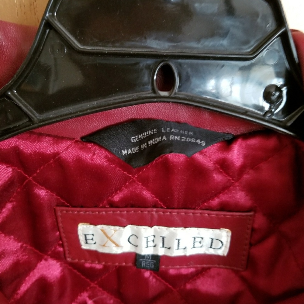 Leather jacket red - Picture 3 of 3